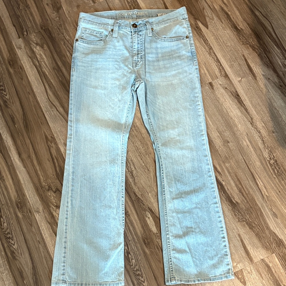 Men's Light Blue Bootcut Jeans